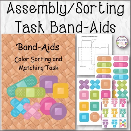 Band-Aids Color Sorting and Matching Task